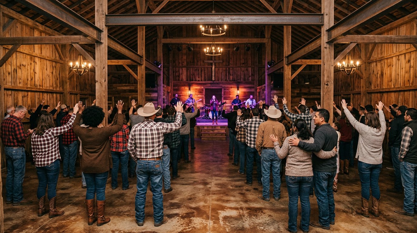 Worship gathering at Refuge Ridge Fellowship
